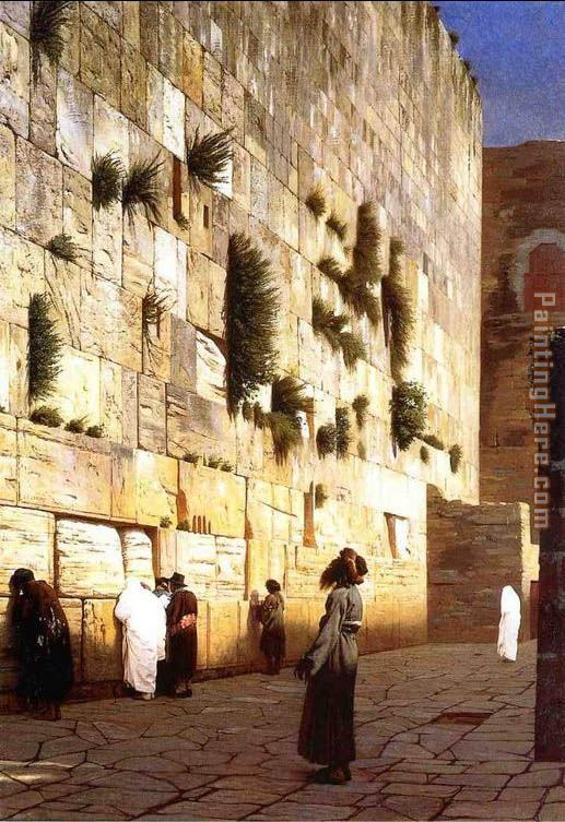 Jean-Leon Gerome Solomon's Wall Jerusalem (or The Wailing Wall)